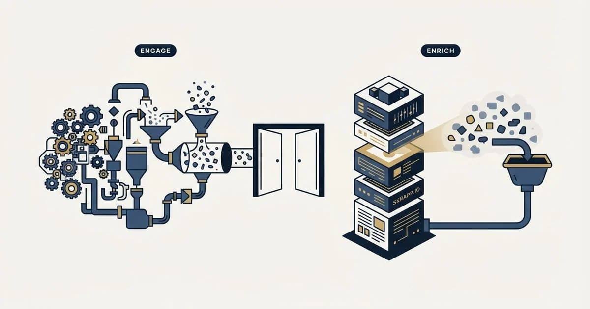 Editorial illustration for Expandi vs Skrapp.io