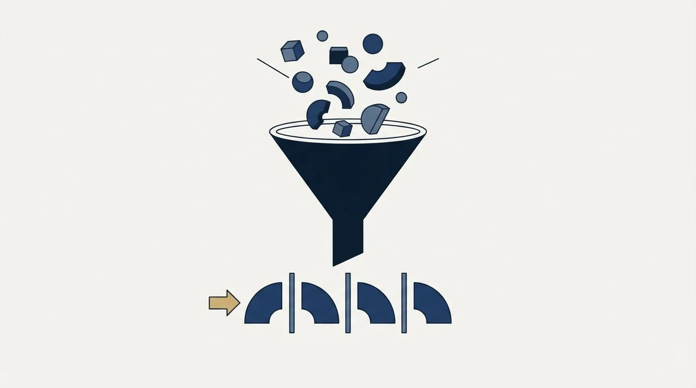 Section illustration: The arithmetic, done the way every other channel is done