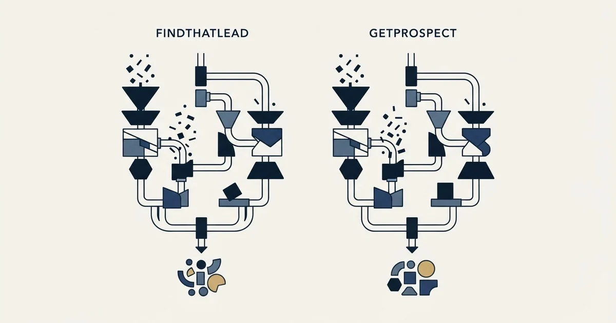Editorial illustration for FindThatLead vs GetProspect