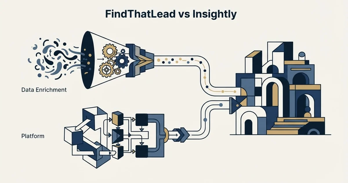 Editorial illustration for FindThatLead vs Insightly