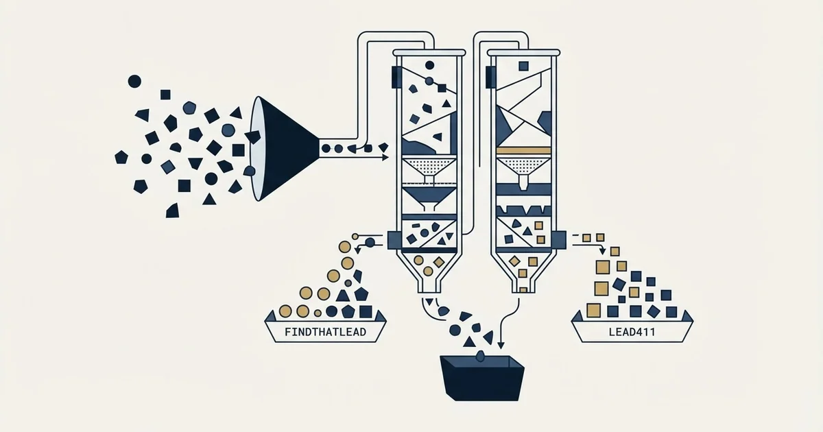 Editorial illustration for FindThatLead vs Lead411