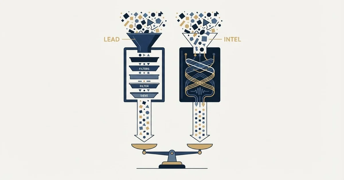 Editorial illustration for FindThatLead vs Ocean.io