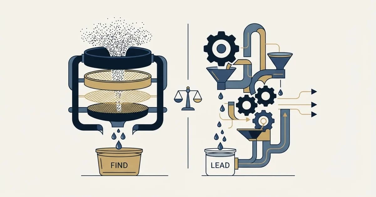 Editorial illustration for FindThatLead vs Salesflow