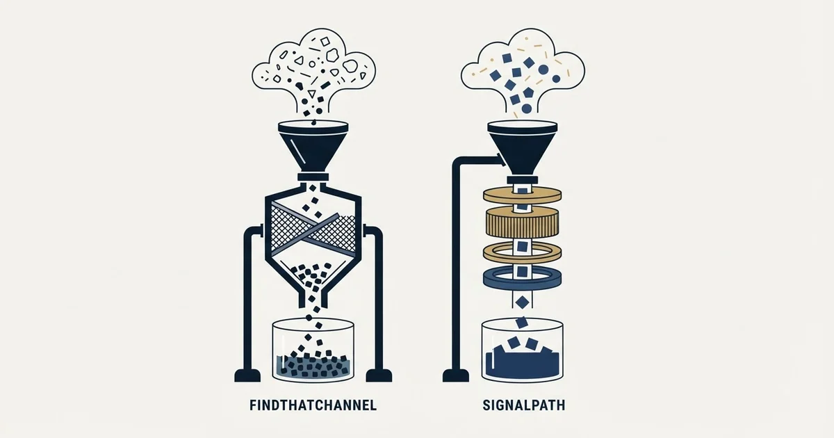 Editorial illustration for FindThatLead vs SignalHire