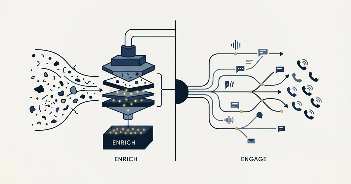 Editorial illustration for Findymail vs JustCall