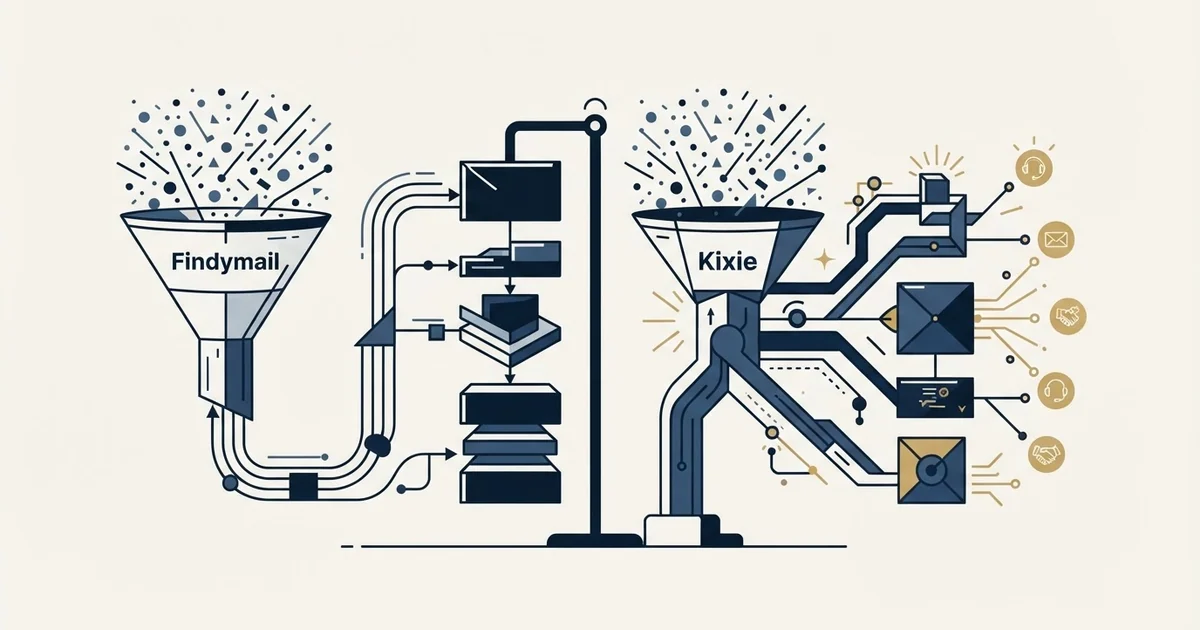 Editorial illustration for Findymail vs Kixie