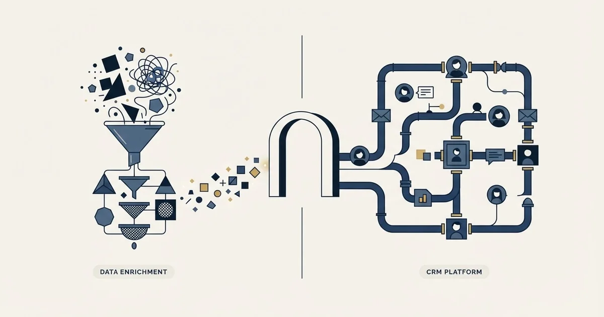 Editorial illustration for Findymail vs Less Annoying CRM