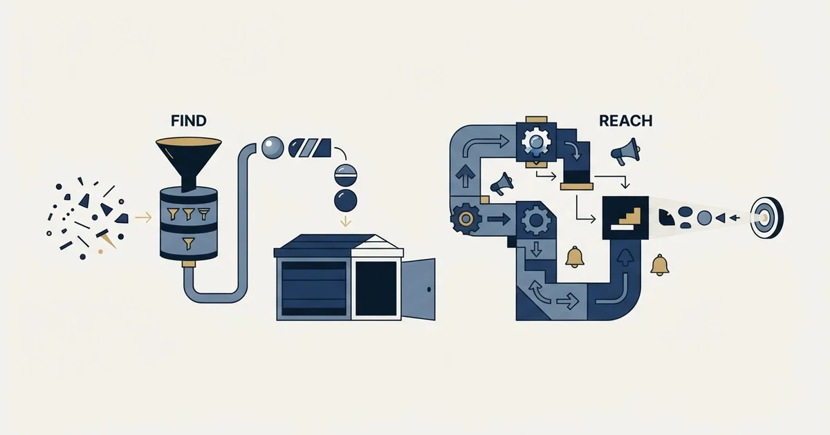Editorial illustration for Findymail vs Outreach