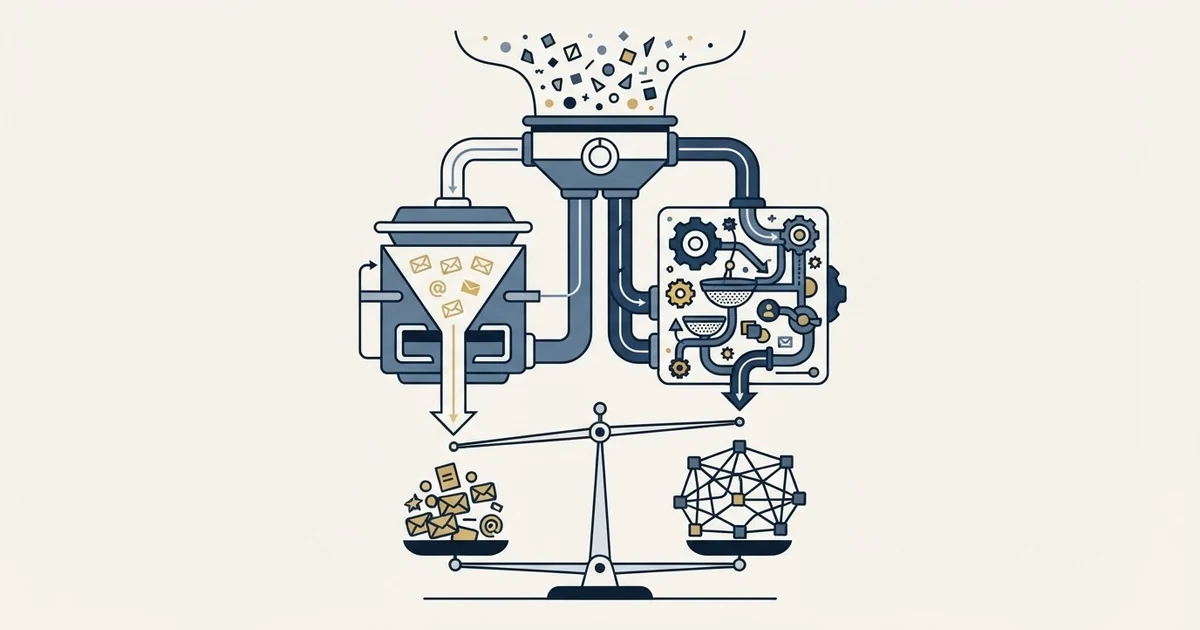 Editorial illustration for Findymail vs PredictLeads