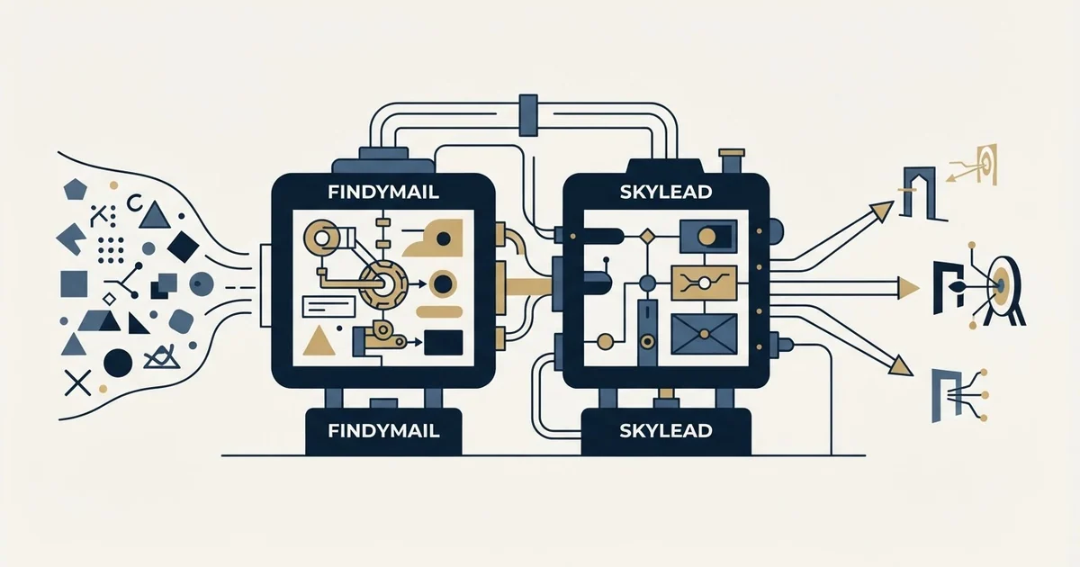 Editorial illustration for Findymail vs Skylead