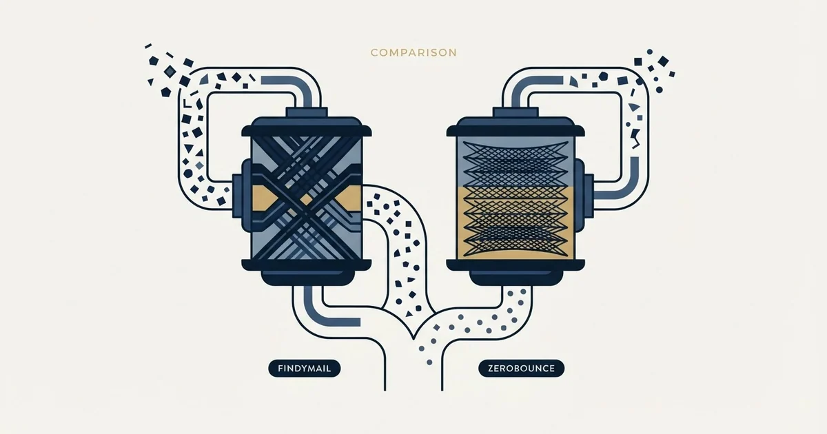 Editorial illustration for Findymail vs ZeroBounce