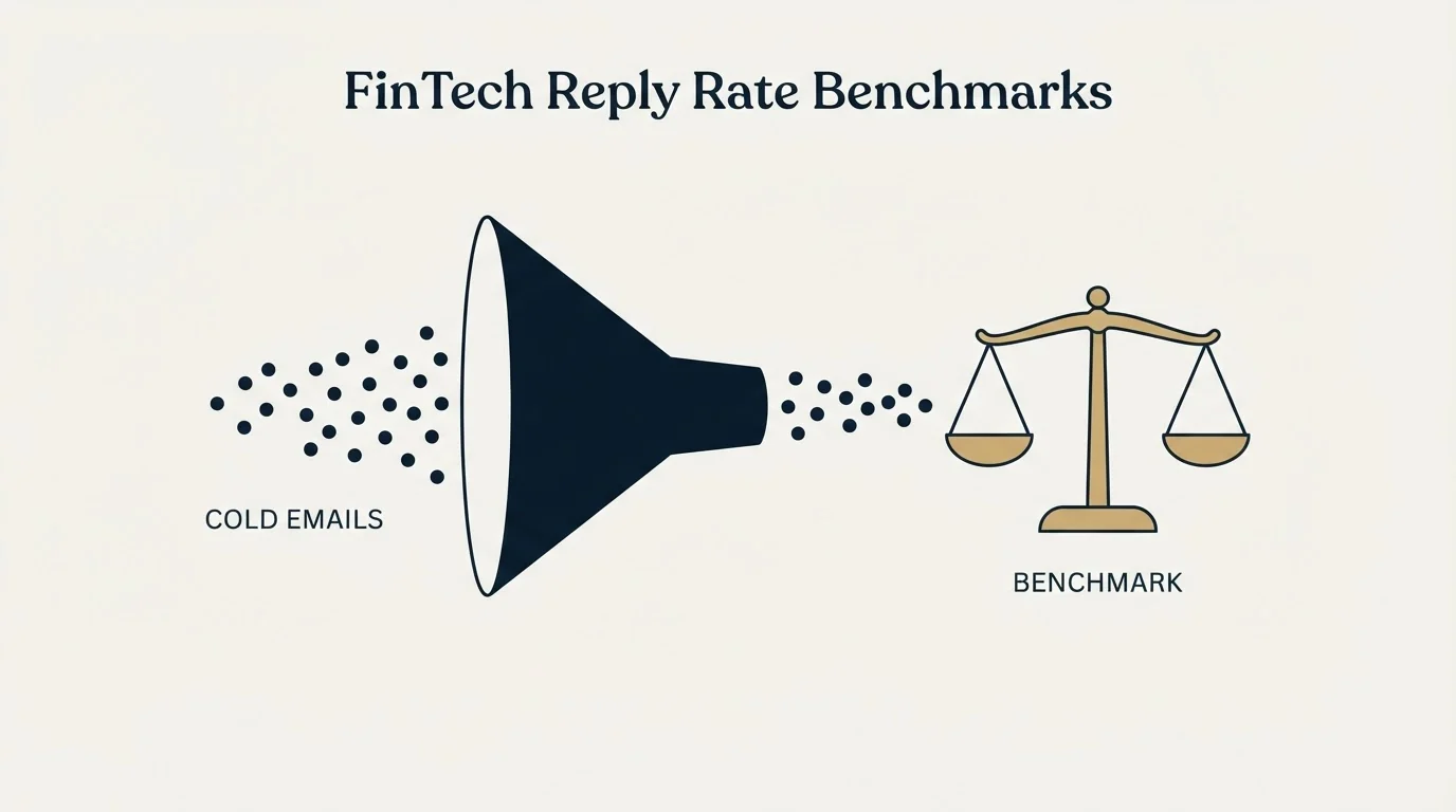 Section illustration: FinTech Reply Rate Benchmarks: What The Published Data Shows