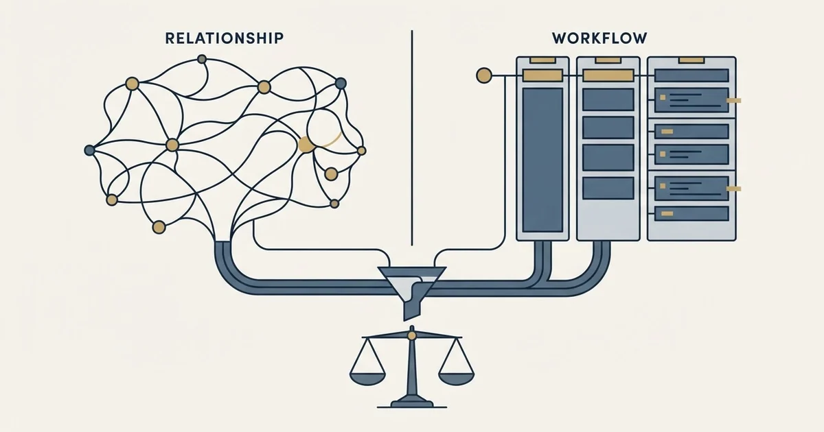 Editorial illustration for folk vs Monday CRM