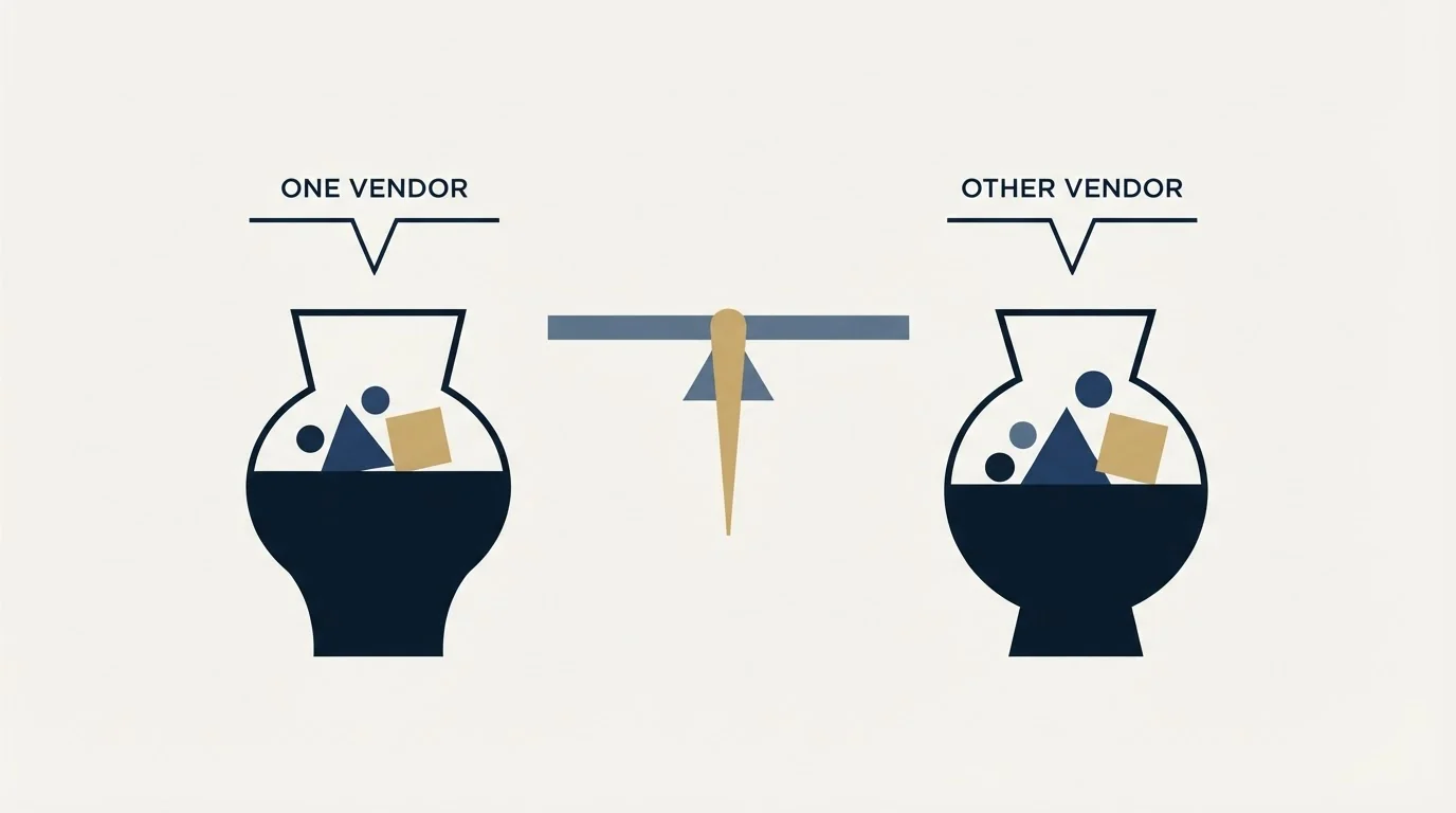 Section illustration: Who each vendor says it sells to