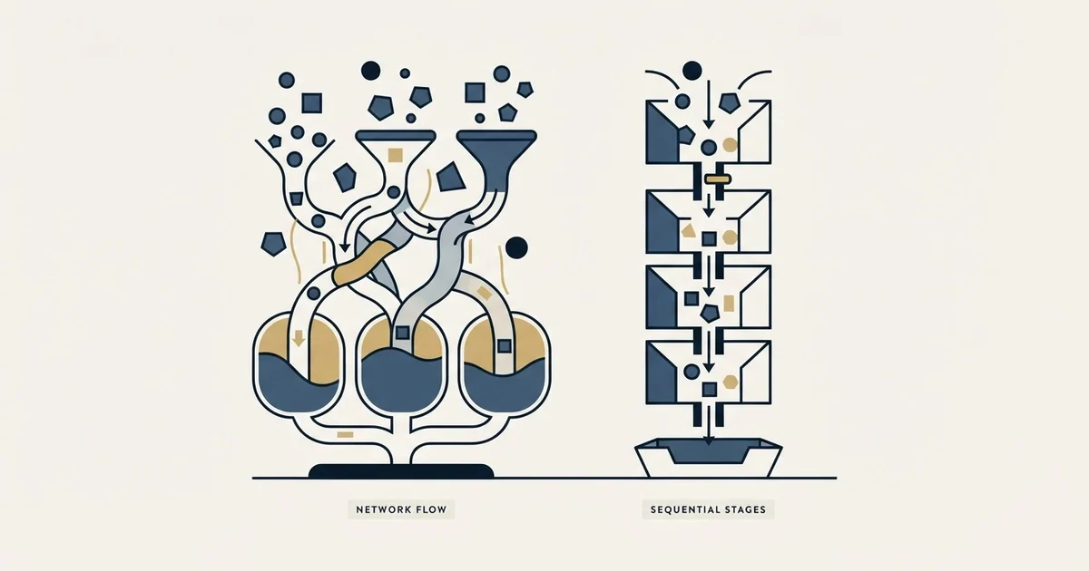 Editorial illustration for folk vs Pipeline CRM