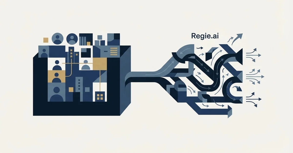 Editorial illustration for folk vs Regie.ai
