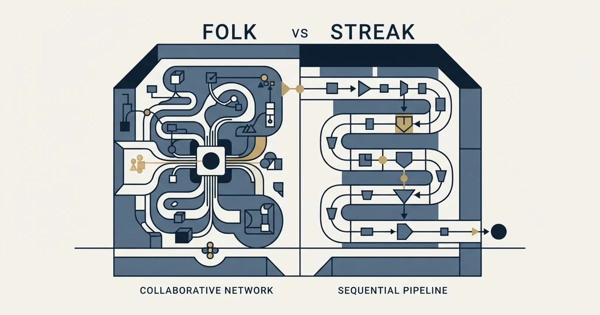Editorial illustration for folk vs Streak