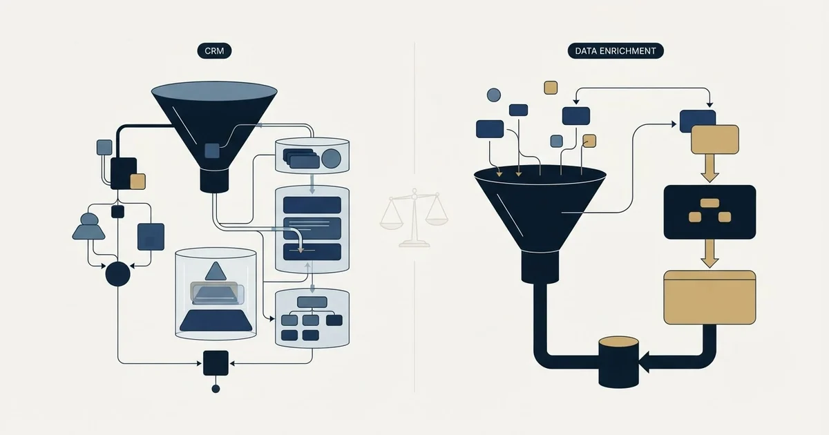 Editorial illustration for folk vs UpLead