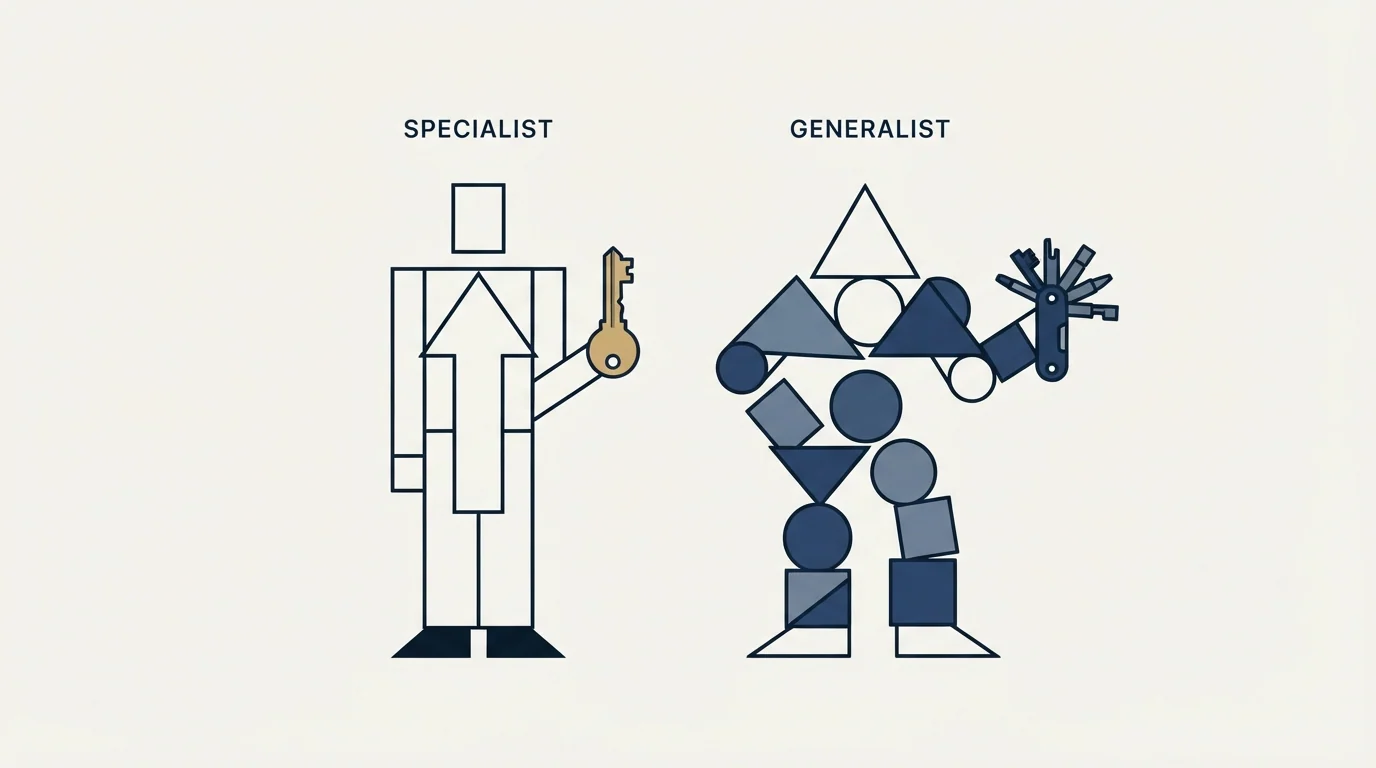 Section illustration: The two shapes the first hire takes