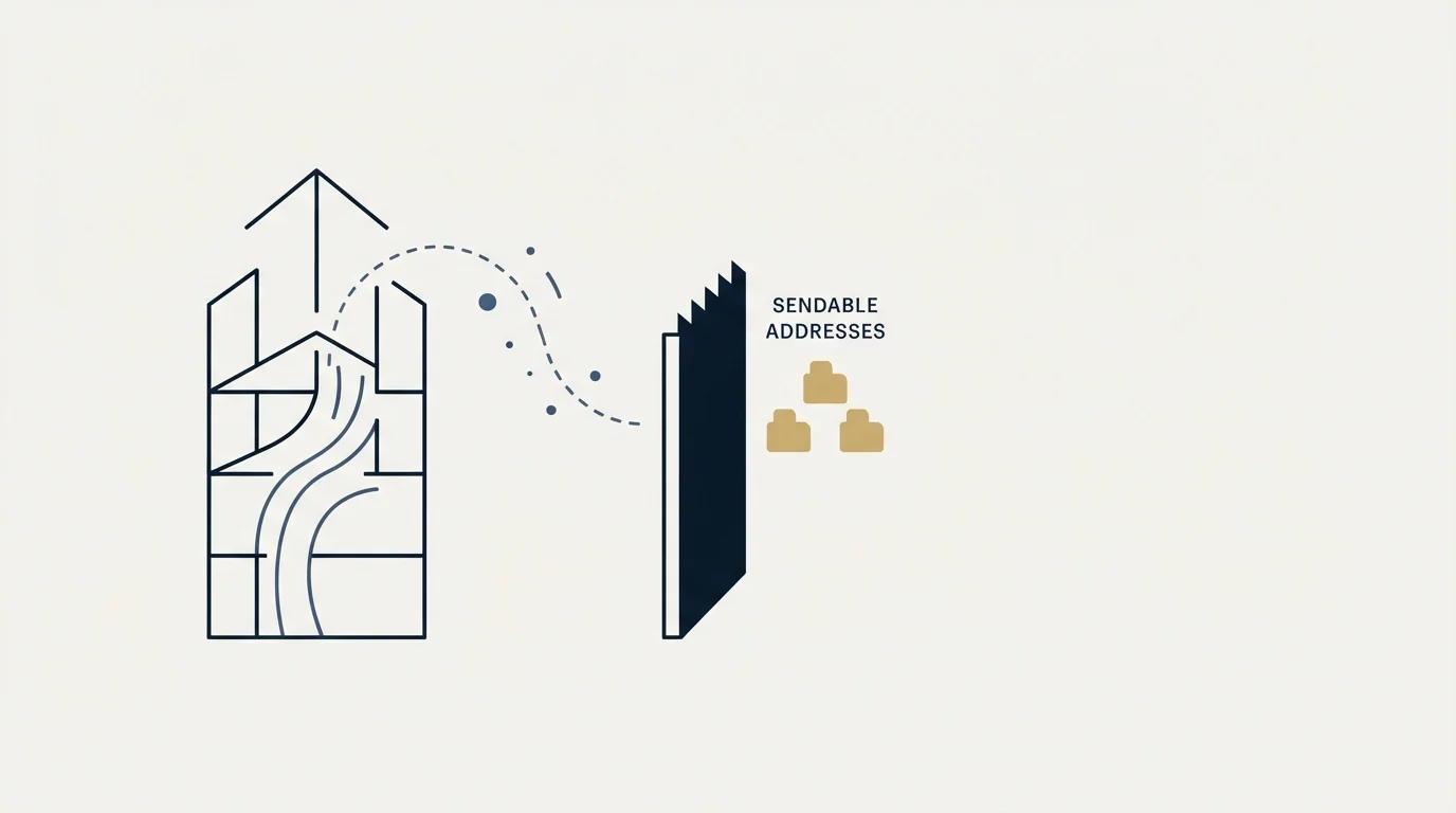 Section illustration: Where the free path genuinely stops