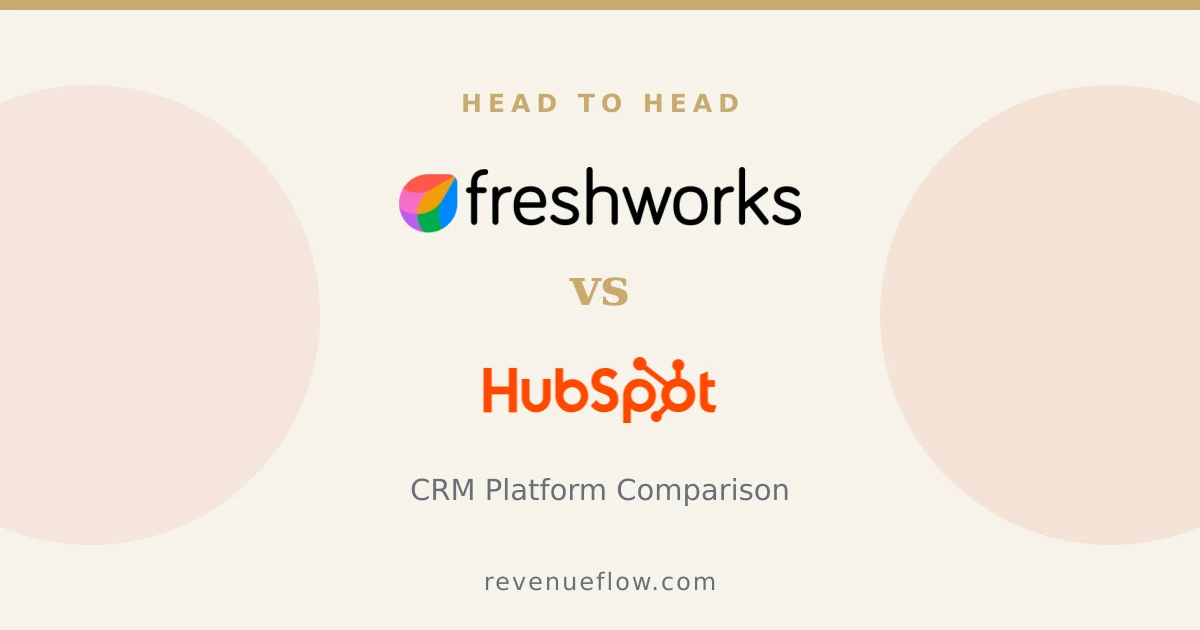 Branded cover: Freshsales vs HubSpot CRM: CRM Platform Comparison