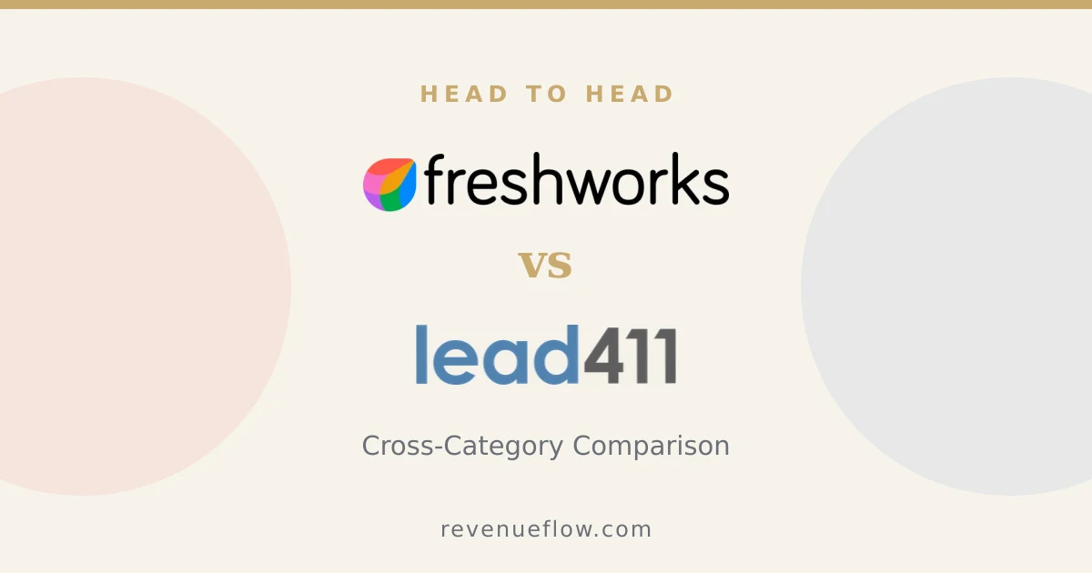 Branded cover: Freshsales vs Lead411: Cross-Category Comparison