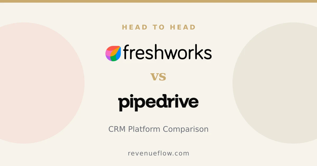 Branded cover: Freshsales vs Pipedrive: CRM Platform Comparison