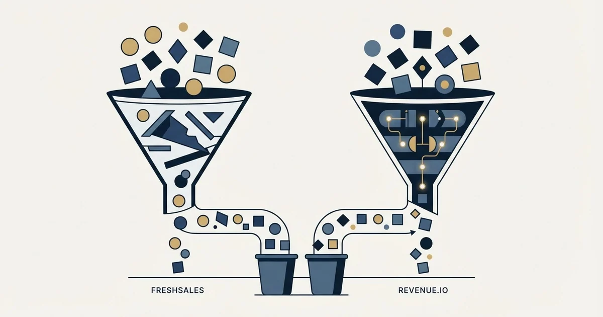 Editorial illustration for Freshsales vs Revenue.io