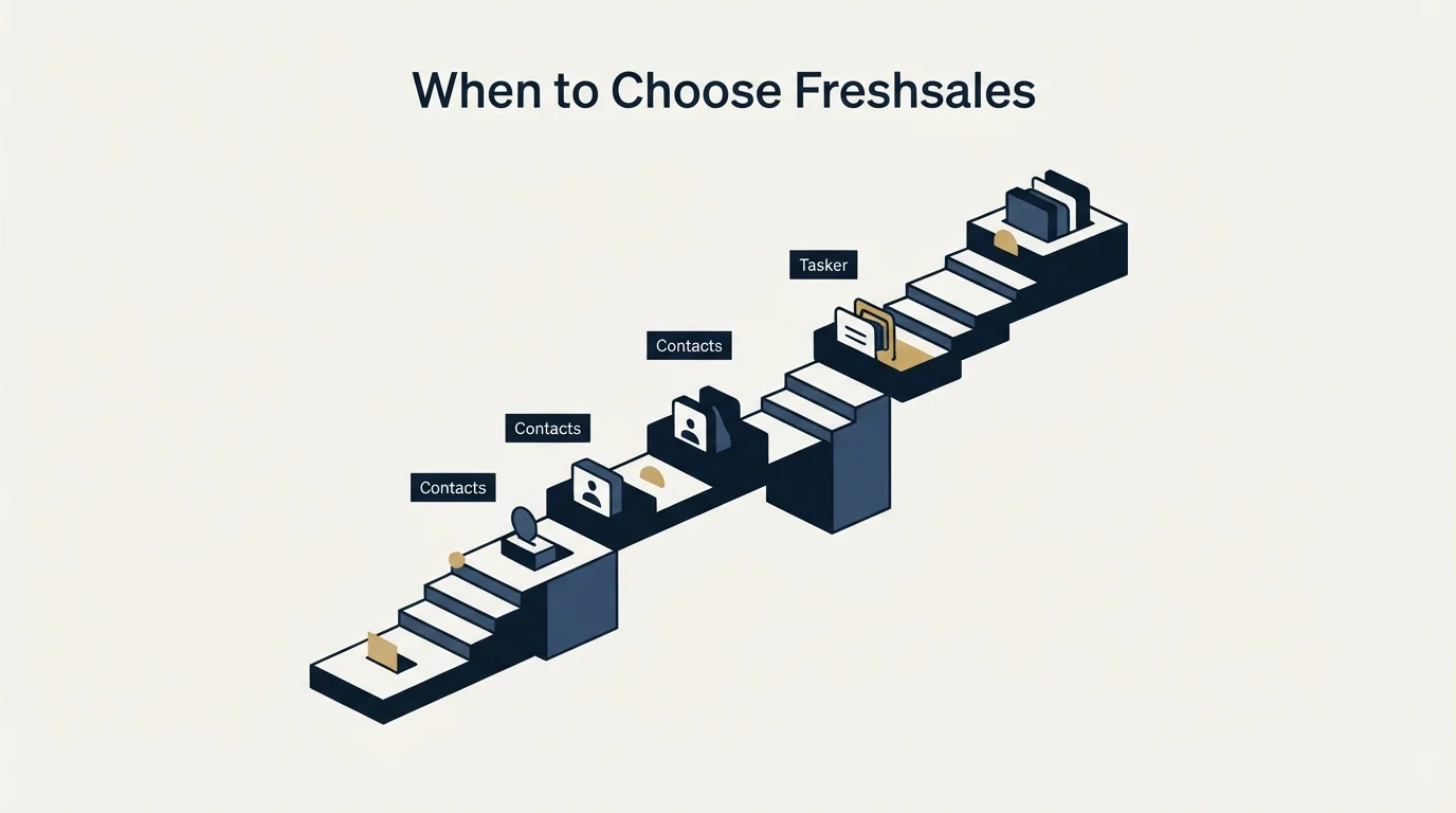 Section illustration: When to Choose Freshsales