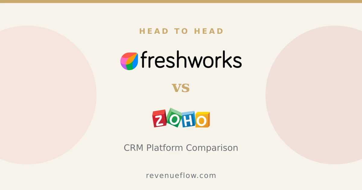 Branded cover: Freshsales vs Zoho CRM: CRM Platform Comparison