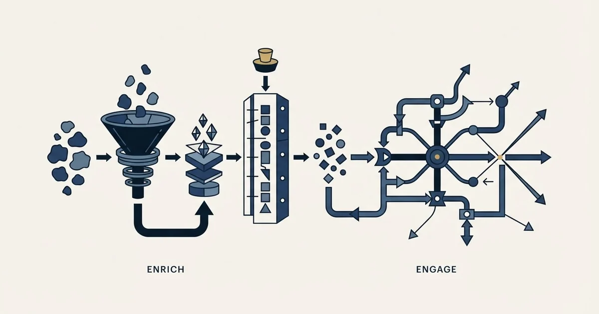 Editorial illustration for FullEnrich vs GetSales.io