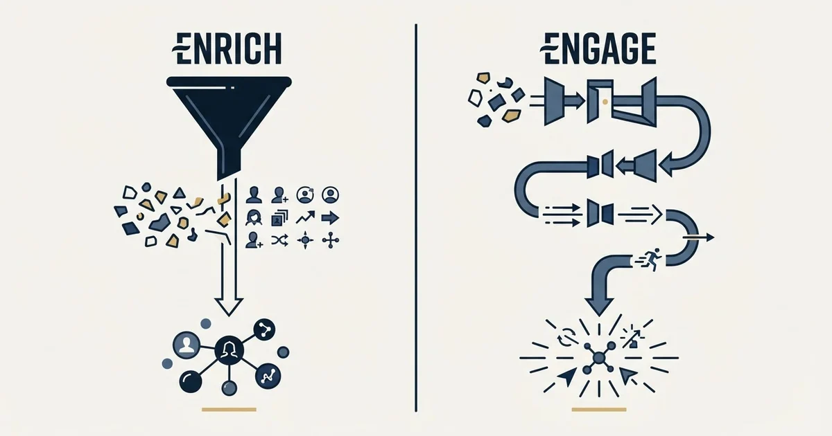 Editorial illustration for FullEnrich vs Koncert