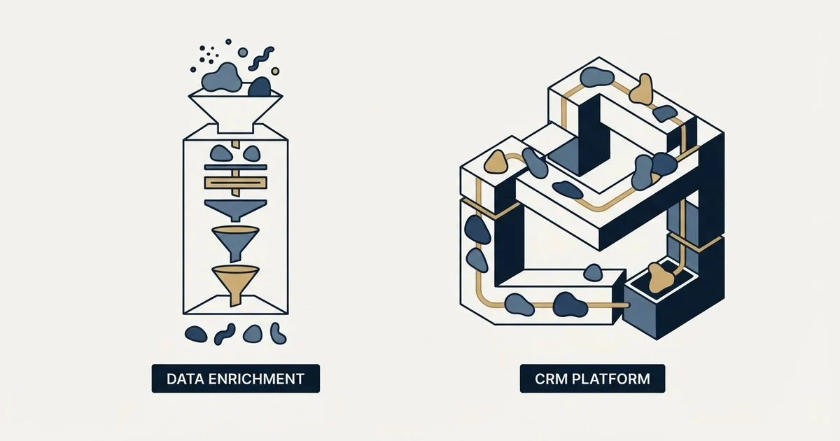 Editorial illustration for FullEnrich vs Kylas