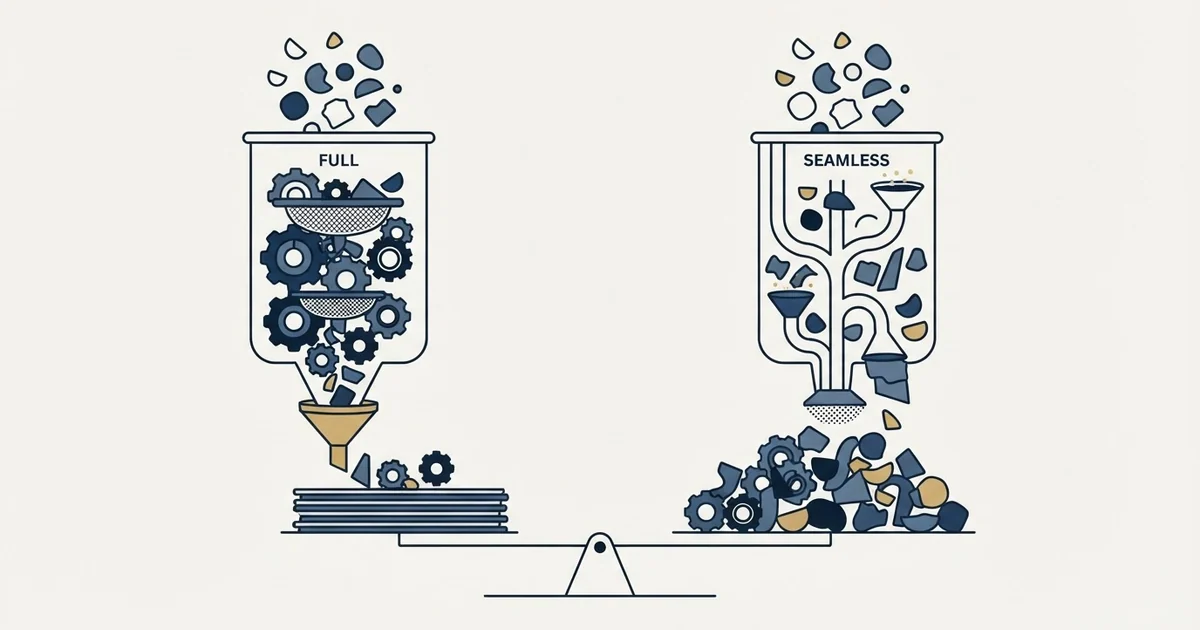 Editorial illustration for FullEnrich vs Seamless.AI