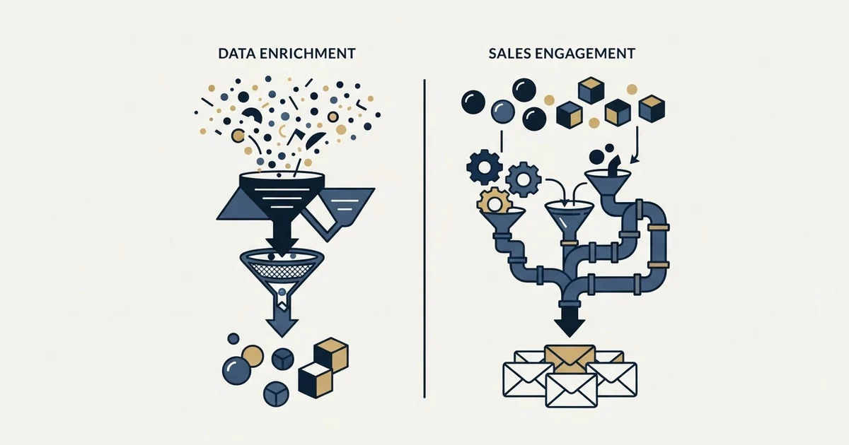 Editorial illustration for FullEnrich vs Zeliq