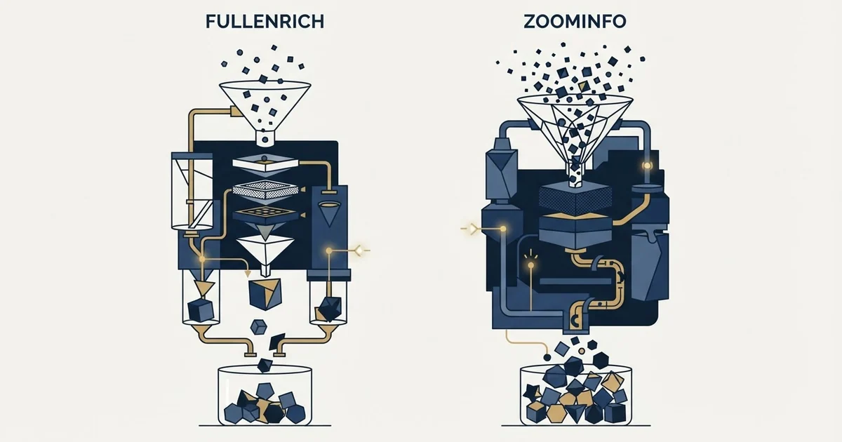 Editorial illustration for FullEnrich vs ZoomInfo