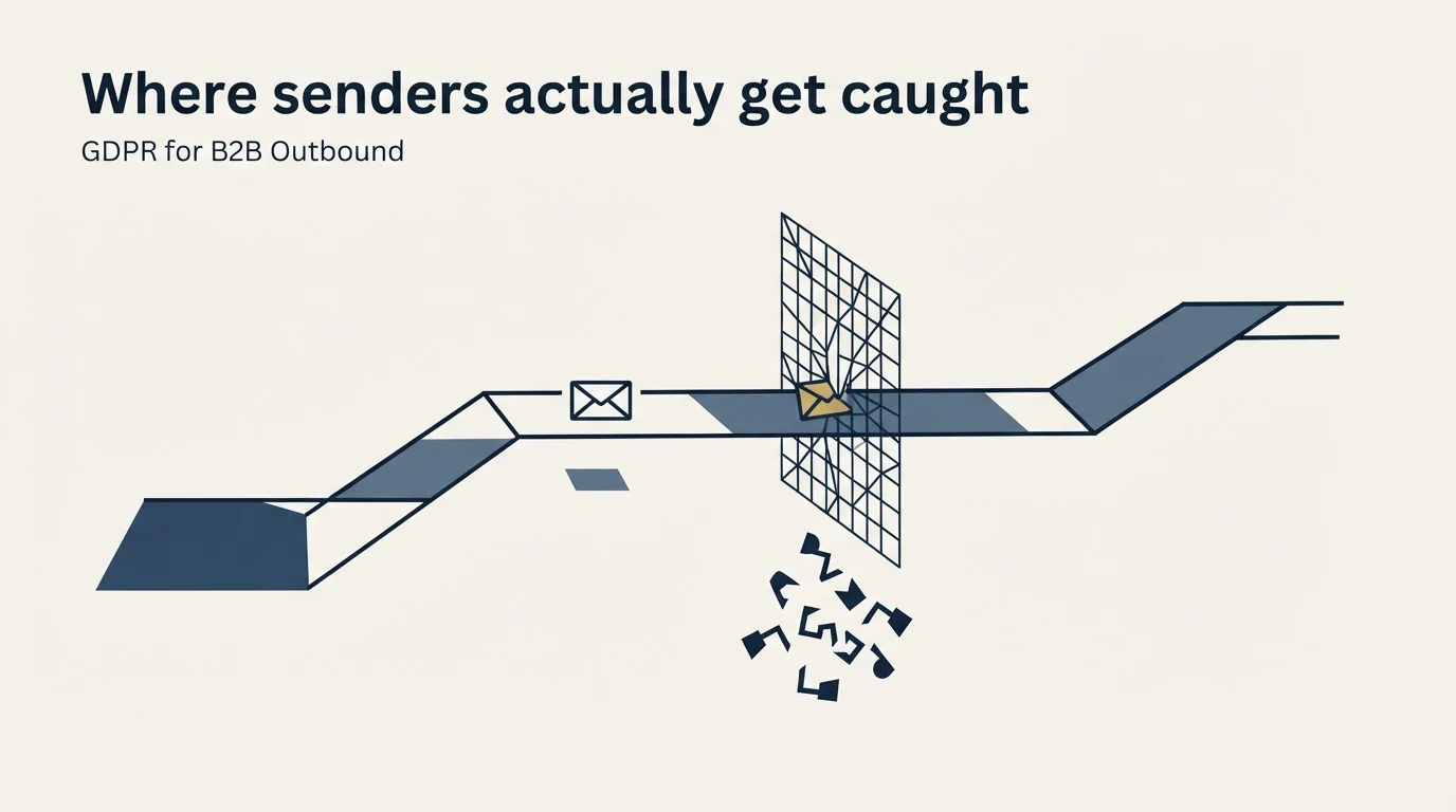 Section illustration: Where senders actually get caught