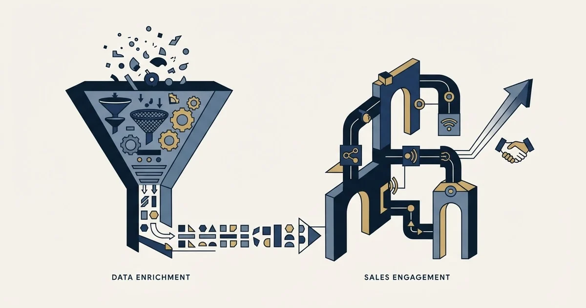 Editorial illustration for GetProspect vs Humanlinker
