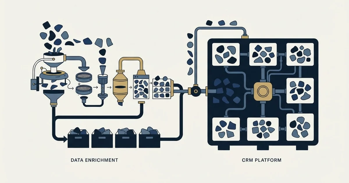Editorial illustration for GetProspect vs Insightly