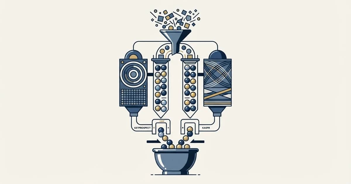 Editorial illustration for GetProspect vs Kaspr
