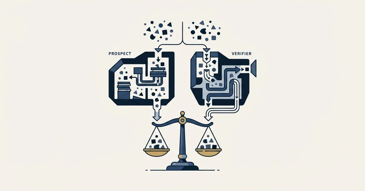 Editorial illustration for GetProspect vs MillionVerifier
