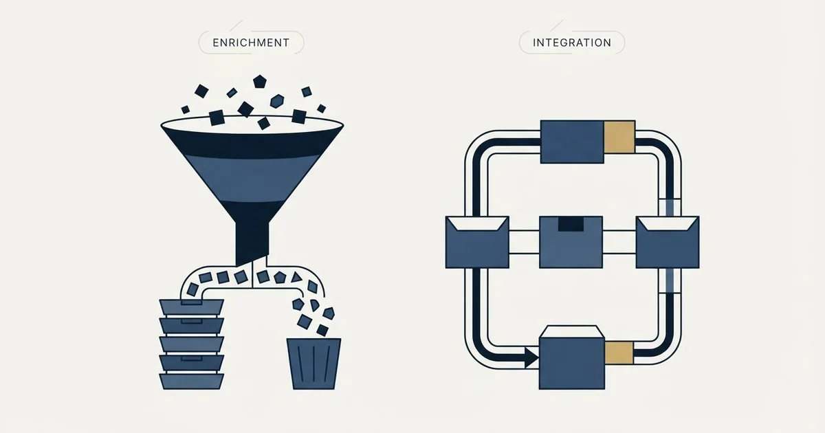 Editorial illustration for GetProspect vs Monday CRM
