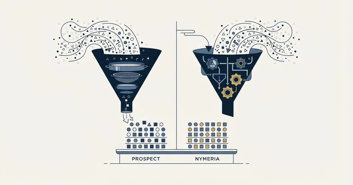Editorial illustration for GetProspect vs Nymeria