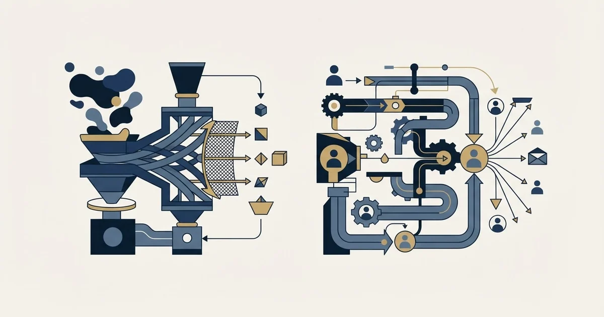 Editorial illustration for GetProspect vs Outreach