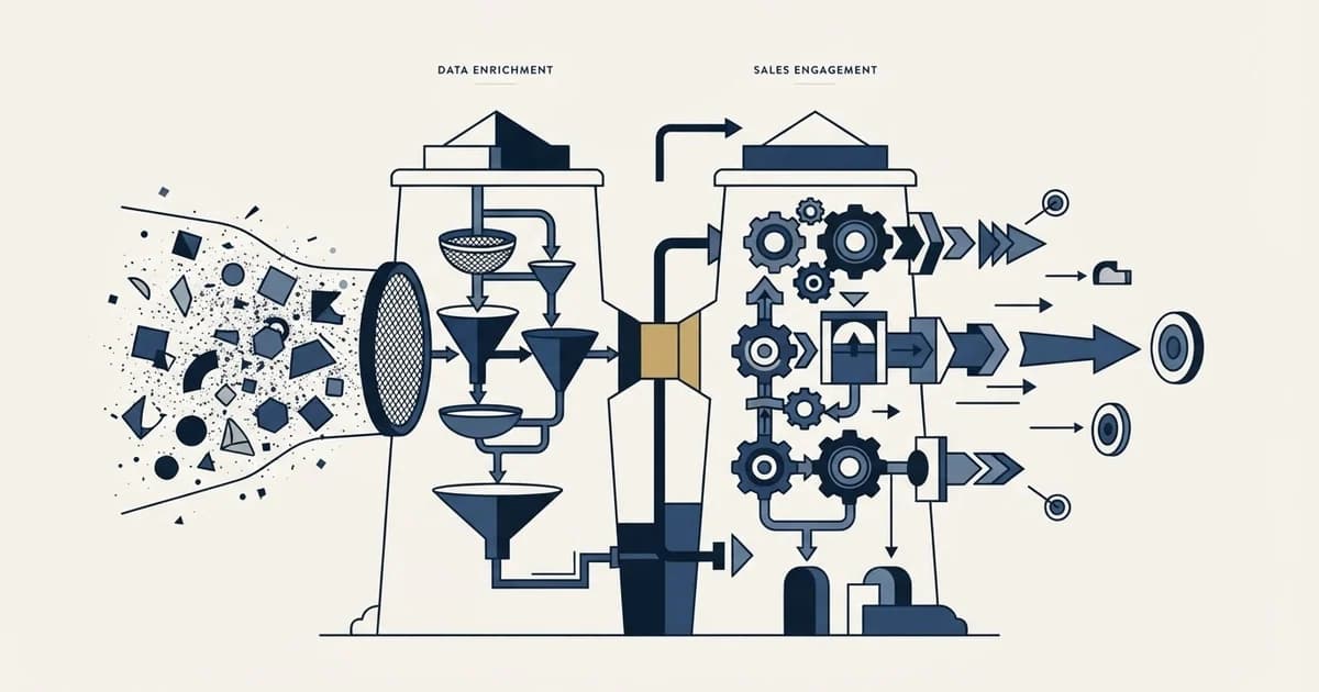 Editorial illustration for GetProspect vs Salesflow
