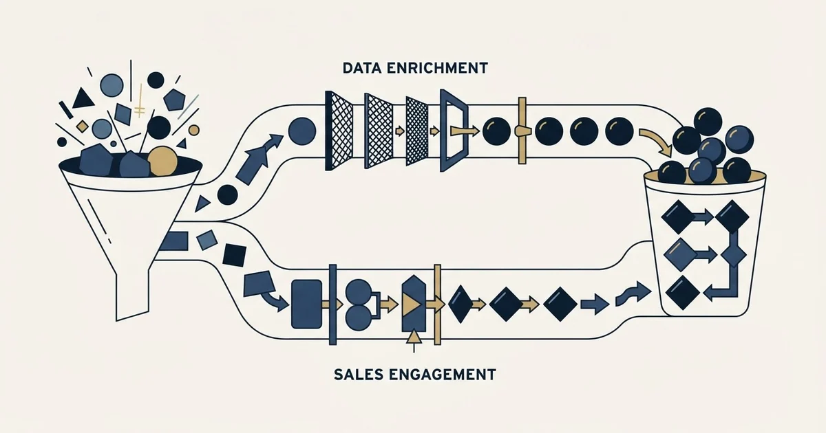 Editorial illustration for GetProspect vs Salesforge