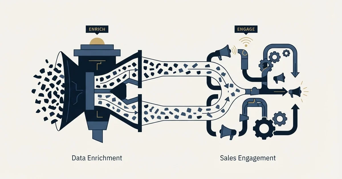Editorial illustration for GetProspect vs Salesloft