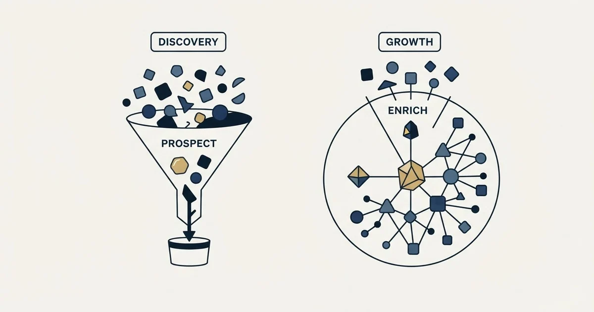 Editorial illustration for GetProspect vs UserGems