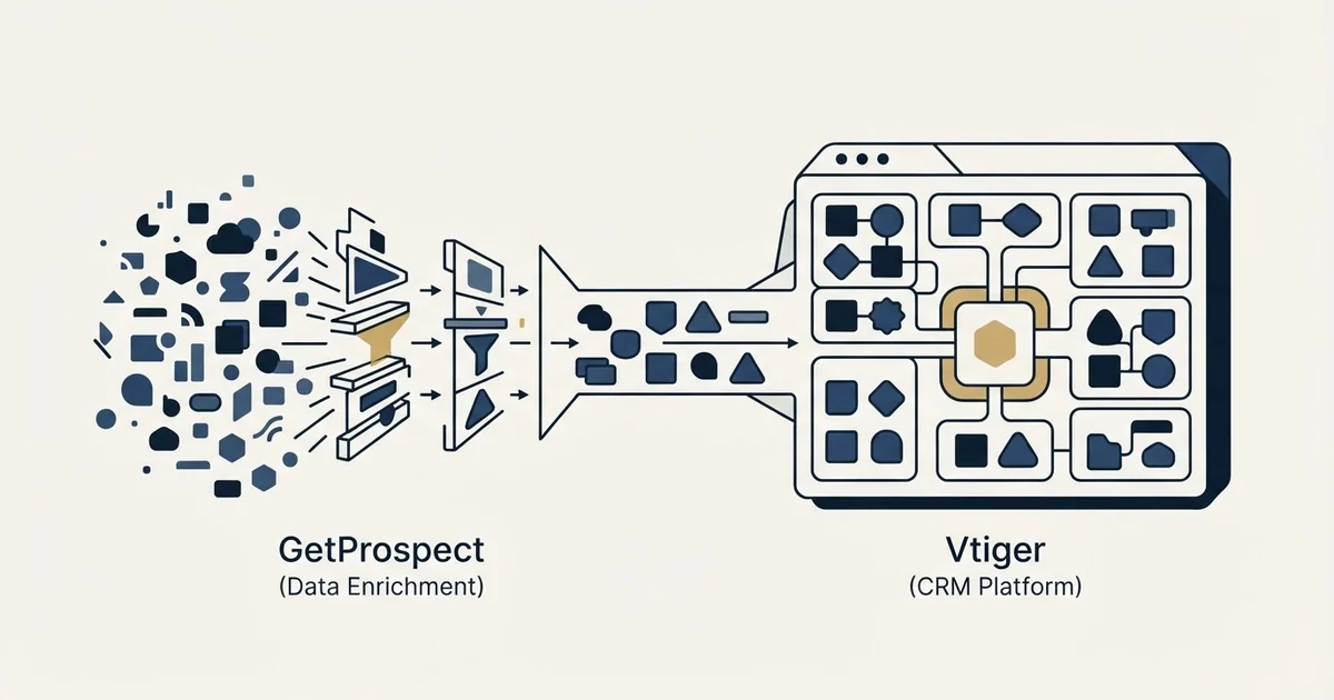Editorial illustration for GetProspect vs Vtiger