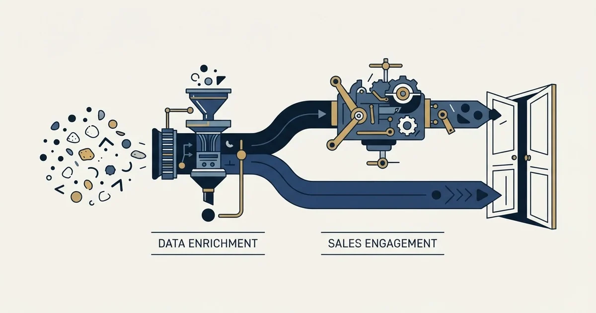 Editorial illustration for GetSales.io vs Hunter